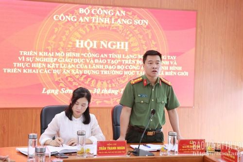 Triển khai mô hình “Công an tỉnh Lạng Sơn chung tay vì sự nghiệp giáo dục và đào tạo”