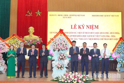 Lễ kỷ niệm 125 năm Ngày sinh cố Giáo sư, Viện sĩ Trần Huy Liệu và đón Bằng xếp hạng Di tích quốc gia Nhà lưu niệm đồng chí Trần Huy Liệu