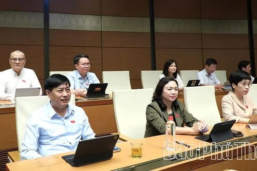 Đại biểu Quốc hội tỉnh thảo luận ở hội trường về tình hình phát triển kinh tế - xã hội