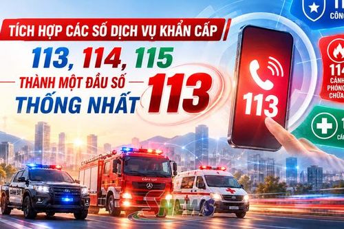Tích hợp các số dịch vụ khẩn cấp 113, 114, 115 thành một đầu số 113 thống nhất