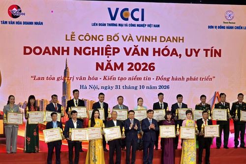 Vinh danh 100 doanh nghiệp tiêu biểu trong xây dựng văn hóa kinh doanh