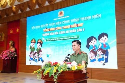 Công an TPHCM:  Lan tỏa yêu thương, đồng hành cùng thanh thiếu nhi Trường Văn hóa CAND V