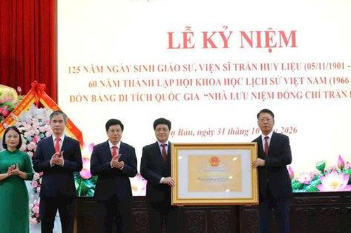 Ninh Bình đón nhận Bằng xếp hạng Di tích quốc gia Nhà lưu niệm Trần Huy Liệu