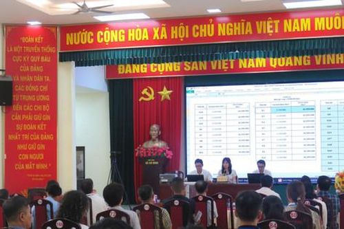 Xã Thiên Lộc: Đấu giá thành công 22 thửa đất tại khu Đông thôn Nhuế