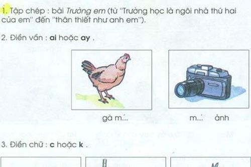 Trẻ lớp 1 toát mồ hôi vì vẽ chữ