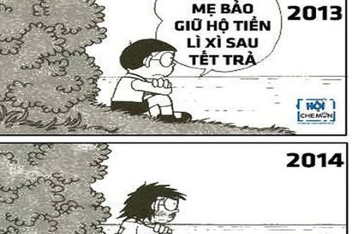Sốt ảnh chế lì xì đầu năm mới