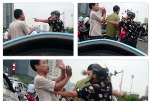 Va chạm giao thông, cụ ông tấn công tài xế taxi