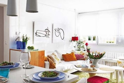 Nội thất hiện đại cho căn nhà tràn ngập sắc xuân
