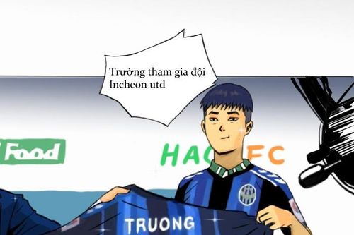 Xuân Trường lên truyện tranh trực tuyến của Hàn Quốc