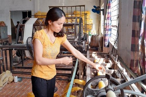Mô hình sản xuất tơ tằm ở Mỹ Đức