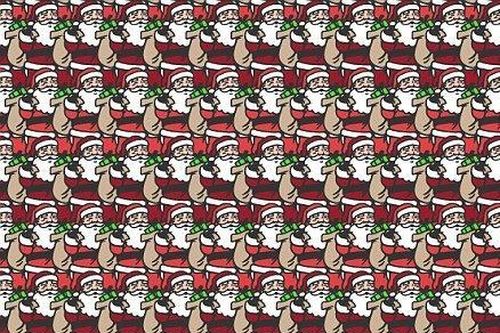 Dân mạng rối mắt khi tìm ông già Noel khác biệt trong tranh