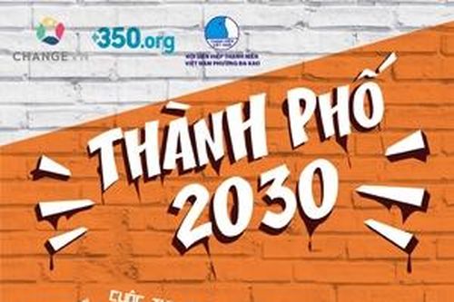 Thi vẽ tranh tường nghệ thuật 'Thành phố 2030' về biến đổi khí hậu và năng lượng