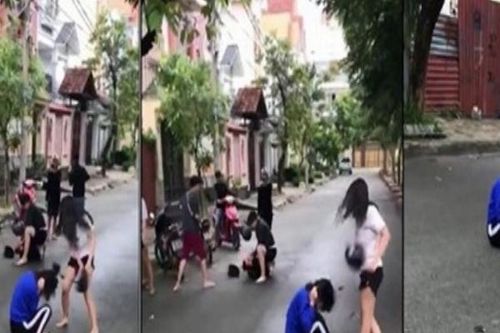 Làm rõ các đối tượng trong clip dùng mũ bảo hiểm đánh người
