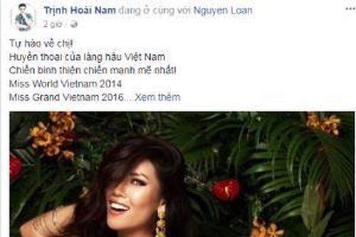 Người hâm mộ động viên, chia sẻ với những cố gắng của Nguyễn Thị Loan tại Miss Universe