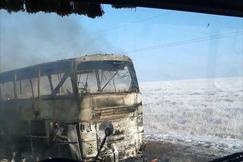 Cháy xe buýt, hơn 50 người thiệt mạng ở Kazakhstan