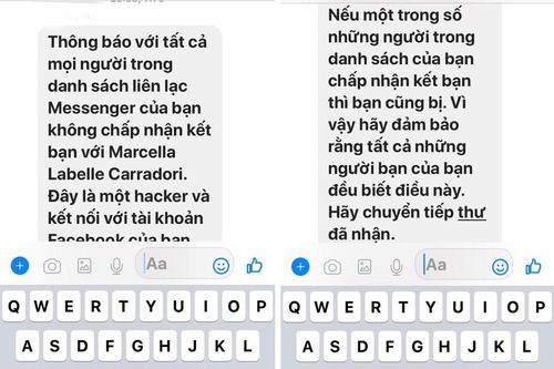 Cảnh giác với tin nhắn 'cảnh báo hacker' lan truyền trên Facebook