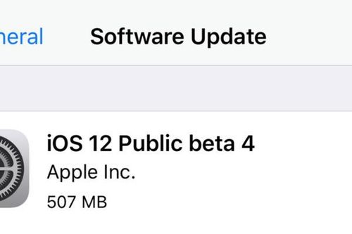 Apple chính thức tung ra iOS 12 public beta 4