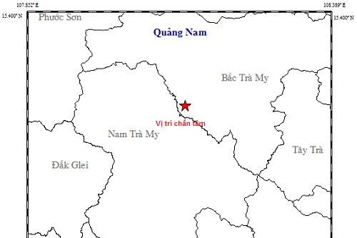 Lại xảy ra động đất gần thủy điện Sông Tranh 2