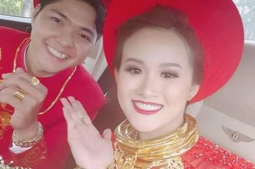 5 đám cưới gây 'lóa mắt' khi có cô dâu, chú rể đeo vàng kín cổ
