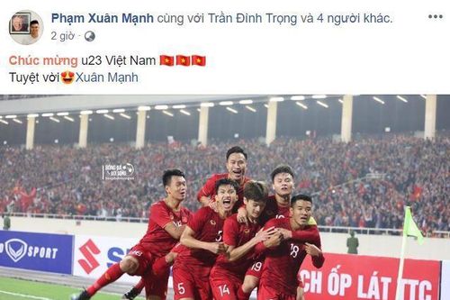 Quang Hải cùng đồng đội ngất ngây sau trận thắng lịch sử
