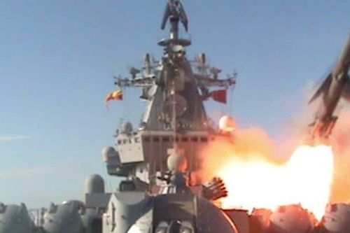 Syria: Tàu chiến Nga dồn dập nã tên lửa vào phiến quân ở Idlib