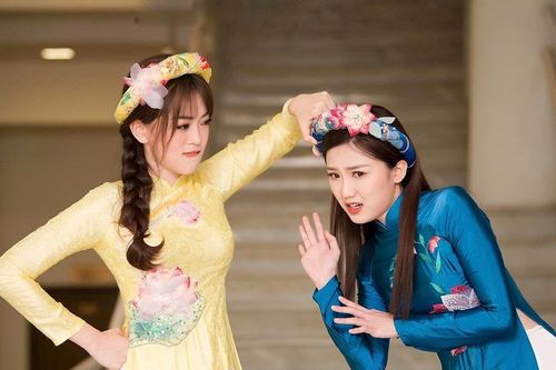 Á hậu Phương Nga 'chạm trán' người tình màn ảnh của bạn trai Bình An