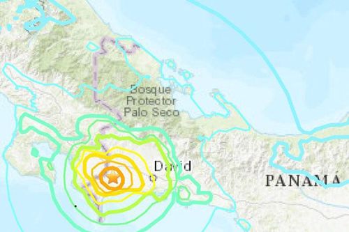 Động đất mạnh 6,3 độ richter ở khu vực biên giới Panama và Costa Rica