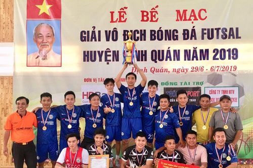 Trường THPT Lạc Long Quân vô địch giải bóng đá Futsal huyện Định Quán năm 2019