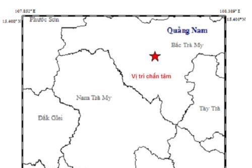 Quảng Nam: Động đất 3,8 độ Richter rung chuyển Bắc Trà My