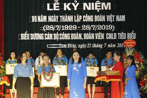 LĐLĐ Tam Điệp, Gia Viễn kỷ niệm 90 năm ngày thành lập Công đoàn Việt Nam