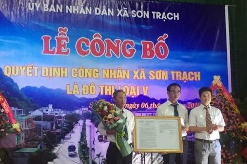 Quảng Bình: Xã Sơn Trạch chính thức là đô thị loại V