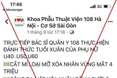 Bệnh viện Quân đội 108 không sản xuất thuốc điều trị bạc tóc, rụng tóc