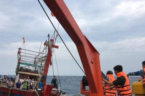 Hành trình hơn 6 giờ vượt sóng, chiến đấu với bão số 4 để lai dắt tàu cá gặp nạn vào bờ
