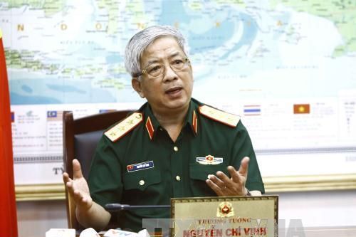 Thứ trưởng Bộ Quốc phòng Nguyễn Chí Vịnh tiếp Đại sứ Ấn Độ
