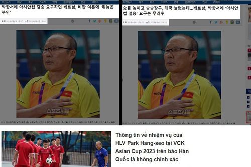 Báo Hàn tái khẳng định 'VFF yêu cầu HLV Park Hang-seo phải vào chung kết Asian Cup'