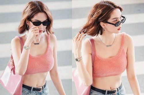 Chỉ xuất hiện ở sân bay thôi mà Ngọc Trinh lên đồ như đang trình diễn thời trang