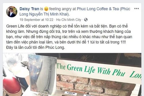 Phúc Long bị tố 'làm màu', lừa dối người tiêu dùng vì phân loại rác 'giả tạo'