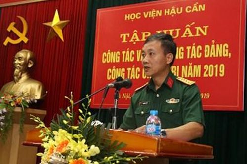 Học viện Hậu cần tập huấn công tác vật tư công tác Đảng, công tác chính trị