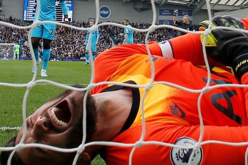 Hugo Lloris la hét trên sân vì chấn thương