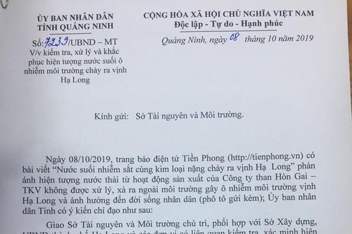 Khắc phục sự cố nước suối ô nhiễm chảy ra vịnh Hạ Long