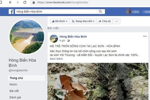 Xử phạt trang Facebook đăng thông tin mẹ 'chôn sống' con sai sự thật