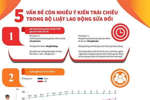 5 vấn đề còn trái chiều trong Bộ Luật Lao động sửa đổi