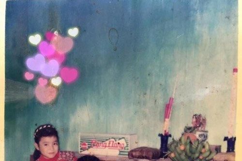Ảnh ngày thơ ấu của Hoa hậu Phạm Hương