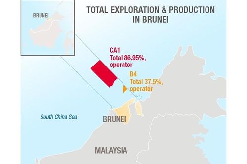 Total bán cổ phần tại lô CA1 ngoài khơi Brunei cho Shell với giá 300 triệu USD