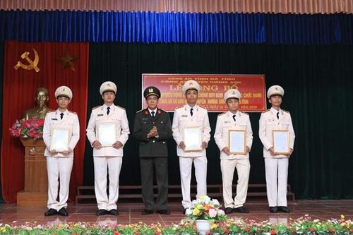 Công an huyện Hương Sơn điều động Công an chính quy về cơ sở