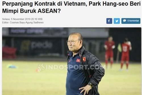 Báo Indonesia: 'Thầy Park giống như cơn ác mộng với các đội bóng ở Đông Nam Á'