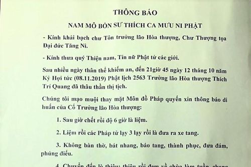 Đại lão Hòa thượng Thích Trí Quang viên tịch