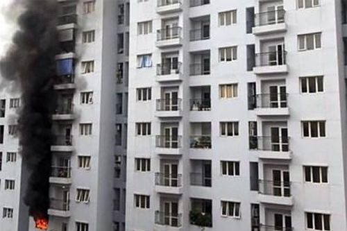 Hà Nội: Cháy căn hộ ở chung cư CT2A tại quận Đống Đa