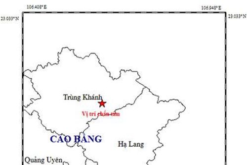 Cao Bằng liên tục 2 trận động đất