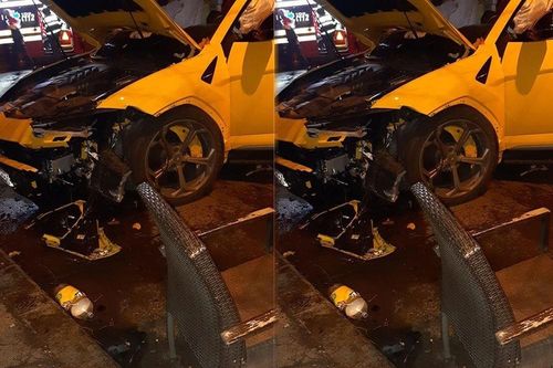 Lamborghini Urus vỡ đầu, nát hông sau va chạm với xe BMW